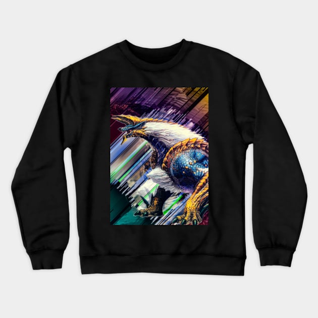 Thunder Lightning Wyvern Crewneck Sweatshirt by ZNEVA